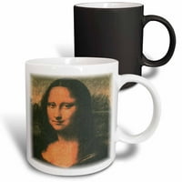 3Drose Mona Lisa, Magic Transforming Mug, 11oz