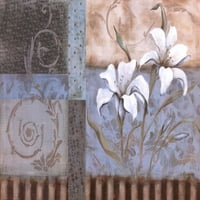 Crystal Blue Lily от Carol Robinson Fine Art Poster Plant от Карол Робинсън