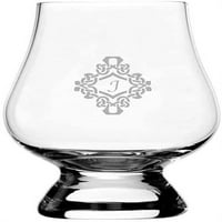 Декорирана монограма оформена 2.5oz Glencairn Wee Whiskey Glass