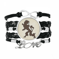 Europ Animals Национална емблема орел гривна любовен аксесоар усукана кожена плетеница въже за китката на въже