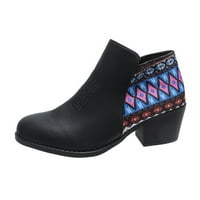 Comfort Steel Toe Shoes for Women Chukka Boots Дамски ботуши мама с нисък ток на глезена Коледни за ботуши за намалени