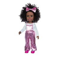Yaman кукли за годишни момичета черно африканско черно бебе сладко къдрава черна винил бебешка играчка плат
