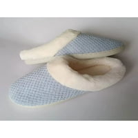 Welliumy Unise Scuff Shippers Plush Home Shoes House Fuzzy Slipper Indoor Топла обувка Зимна ежедневна пухкаво синьо 7.5-8
