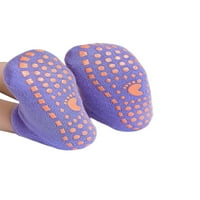 Rockomi Възрастни и деца домашни обувки Плъзга се на чорапи с чорапи плета чорапи Униза мека дишаща къща обувка Небрежно плоско лилаво 36-44